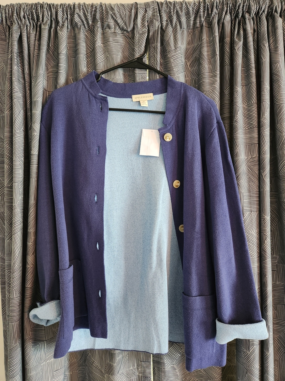 Appleseed's Spindrift Cardigan In Skipper Blue